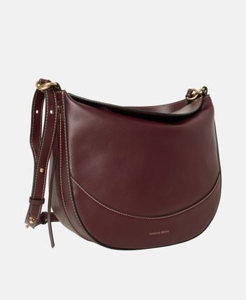 Leather handbag and pouch