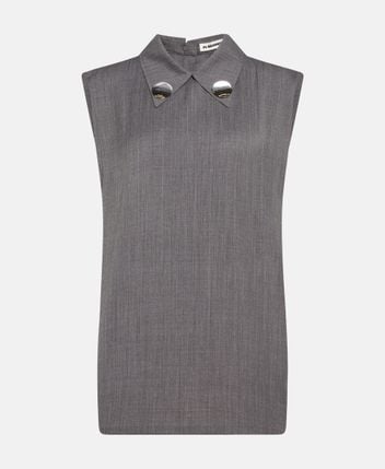 Wool shirt blouse