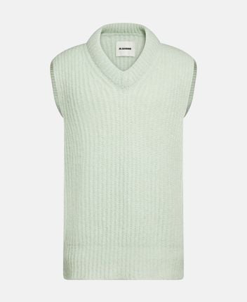 Wool sleeveless pullover
