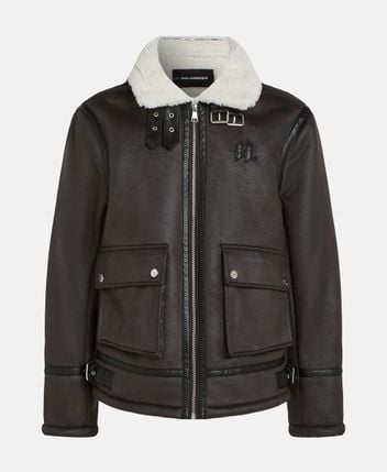Leather-look jacket