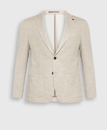 Wool-blend suit jacket