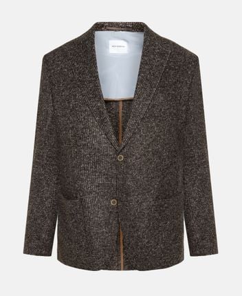 Wool-blend suit jacket