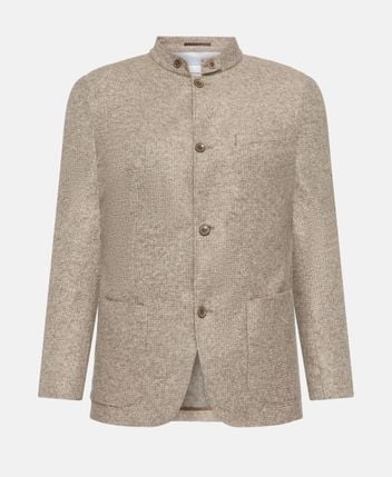 Wool-blend suit jacket