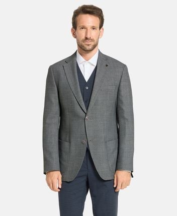 Wool-blend suit jacket