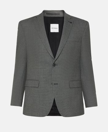 Wool-blend suit jacket