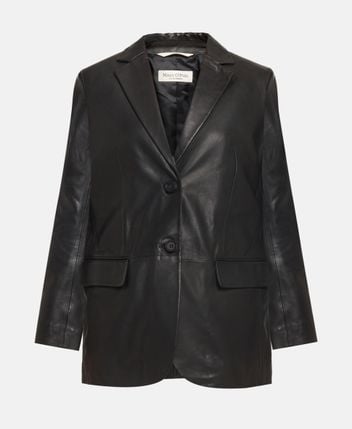 Leather blazer