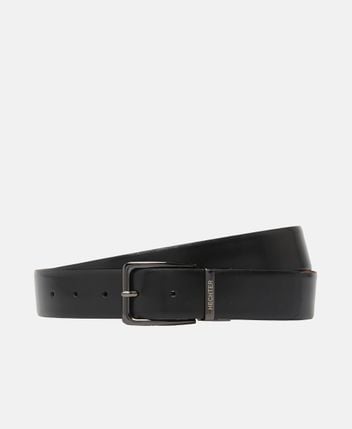 Reversible leather belt