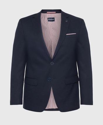Wool-blend suit jacket