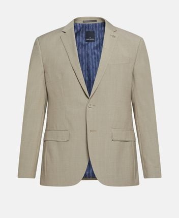 Wool-blend suit jacket
