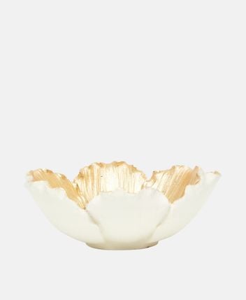 Decorative bowl Flower Bloom Cream