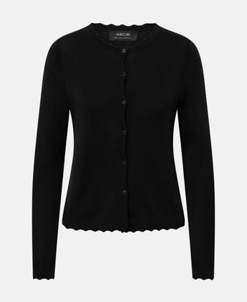 Fine-knit cardigan