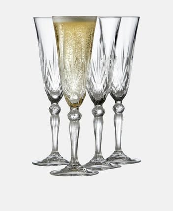 Champagne glasses, set of 4