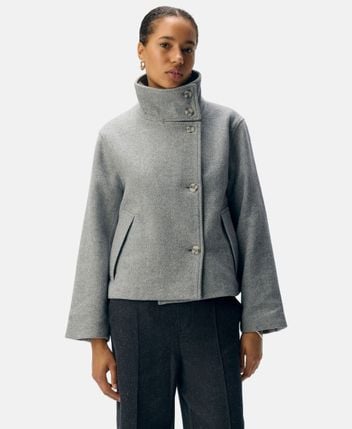 Wool-blend jacket Objriki