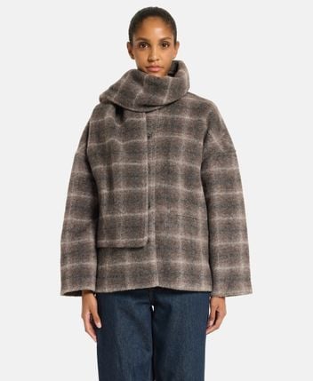 Wool-blend jacket Objmaise