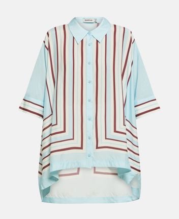 Silk-blend blouse