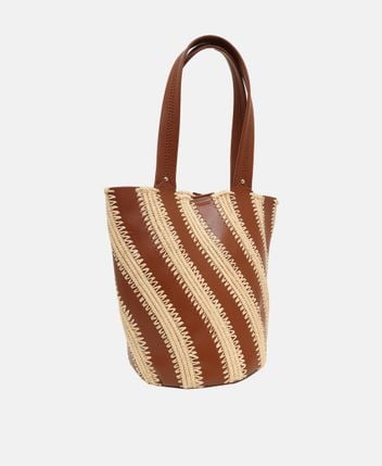 Leather bucketbag Talia