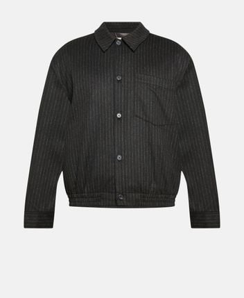 Wool-blend shacket