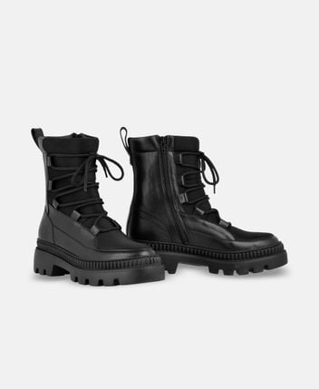 Lace-up ankle boot
