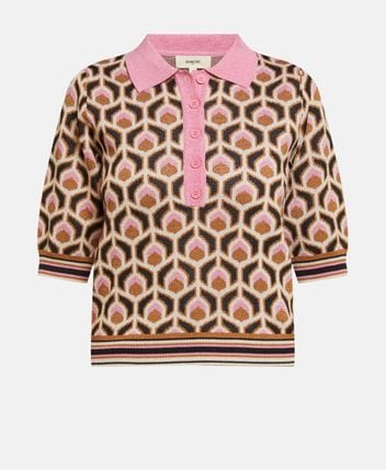 Knitted polo shirt