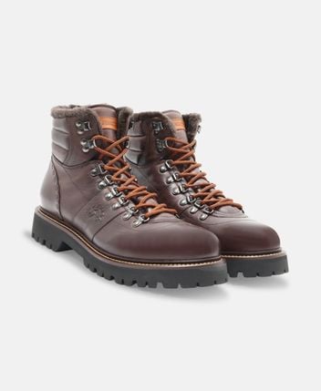 Lace-up ankle boot