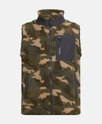 Teddy fur gilet Crooper Camo