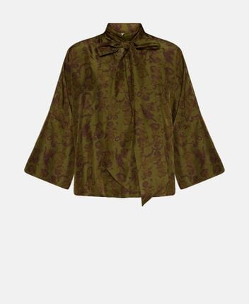 Silk shirt blouse