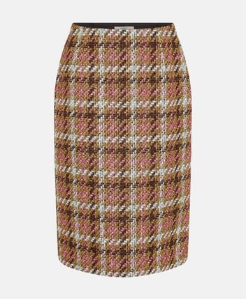 Wool-blend skirt