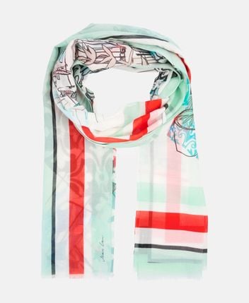 Silk-blend scarf