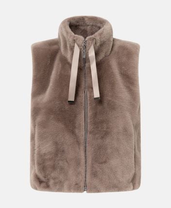 Faux fur gilet