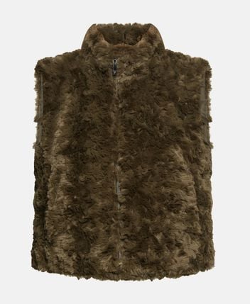 Faux fur gilet