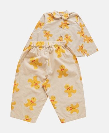 Long-sleeved shirt and trousers set Gingerbread