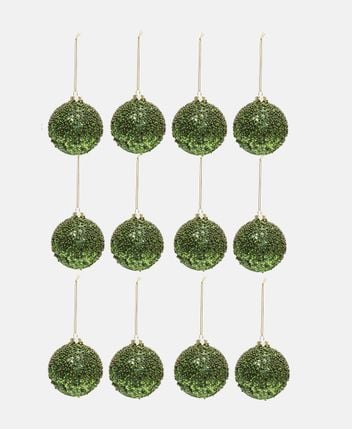 Christmas baubles, set of 12 seoul