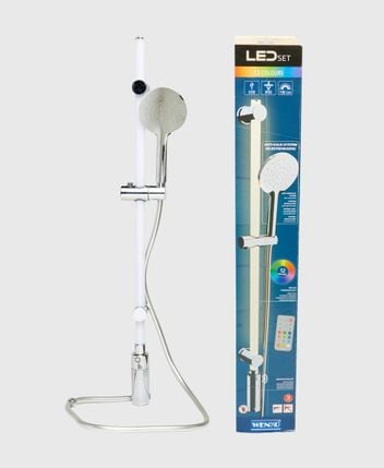 LED shower rail
