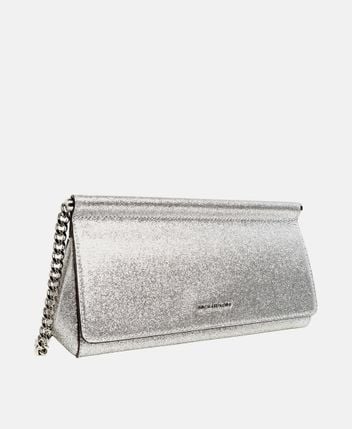 Leather clutch Carmine