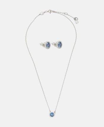 Necklace and ear studs set
