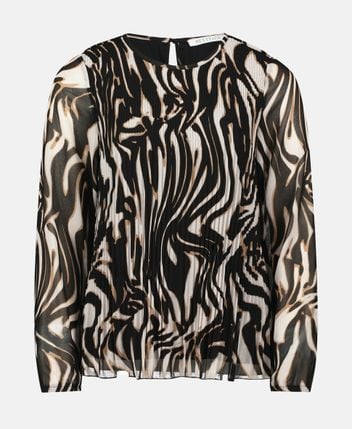 Pleated shirt blouse