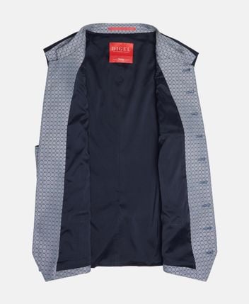 Traditional wool-blend costume gilet Edo