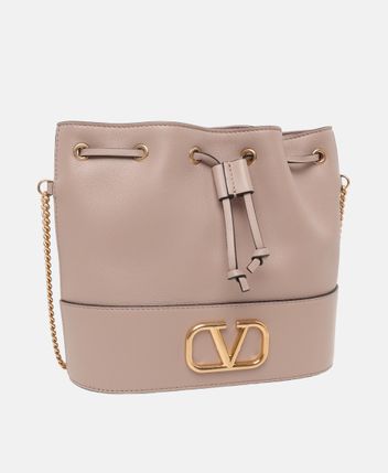 Leather bucketbag