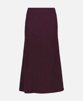 Wool-blend skirt