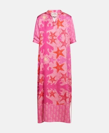 Silk-blend dress