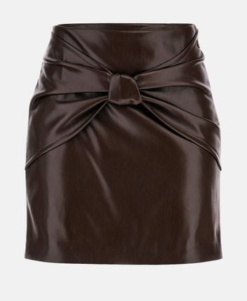Leather-look miniskirt Alienor