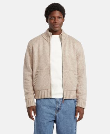 Wool-blend cardigan