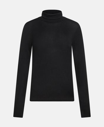 Wool-blend rollneck