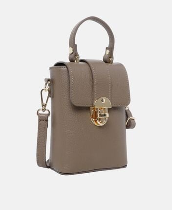 Leather bucketbag