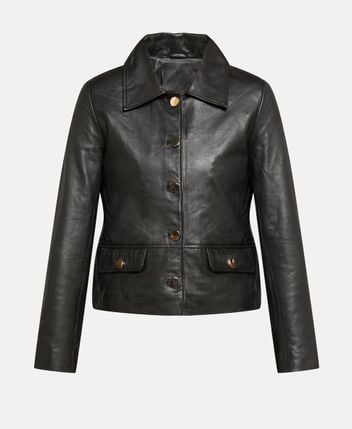 Leather jacket Fano