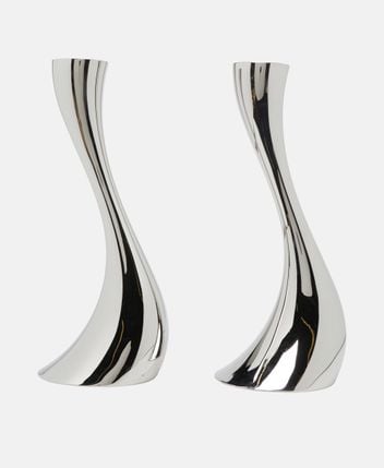 Candle holders, set of 2 Cobra