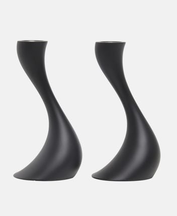 Candle holders, set of 2 Cobra