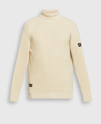 Wool-blend rollneck