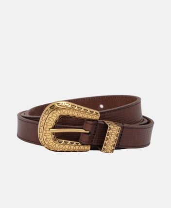 Leather belt