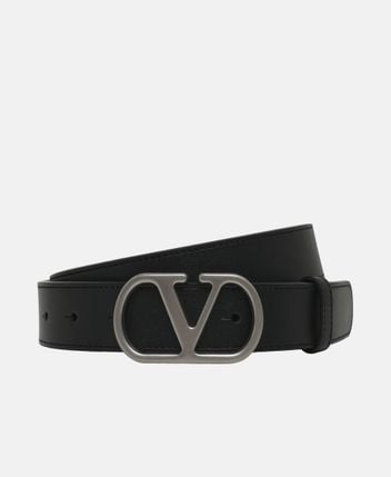 Leather belt Signature